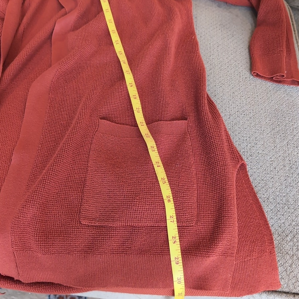 Cyrus Women's Cardigan Sweater Rust Size 1X - Picture 5 of 6